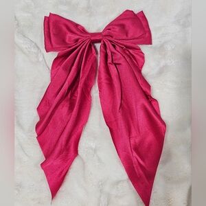 Hot Pink Hair Bow Alligator Clip Style